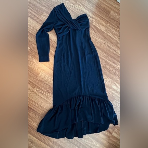 ROKH One Shoulder Midi Sheath Dress - Picture 5 of 16